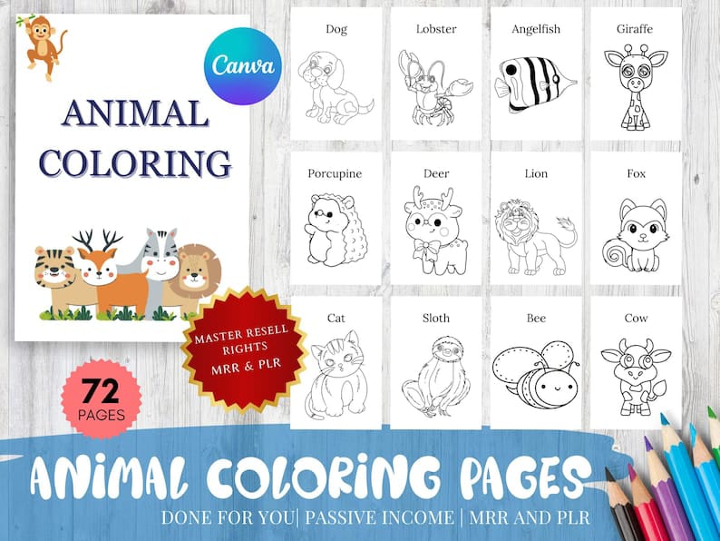 Kids Learning Planners Coloring Work Sheets