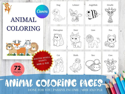 Kids Learning Planners Coloring Work Sheets